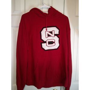 Adidas NC State Wolfpack Red Pullover Hoodie College Sports‎ Fan Apparel L/G/G